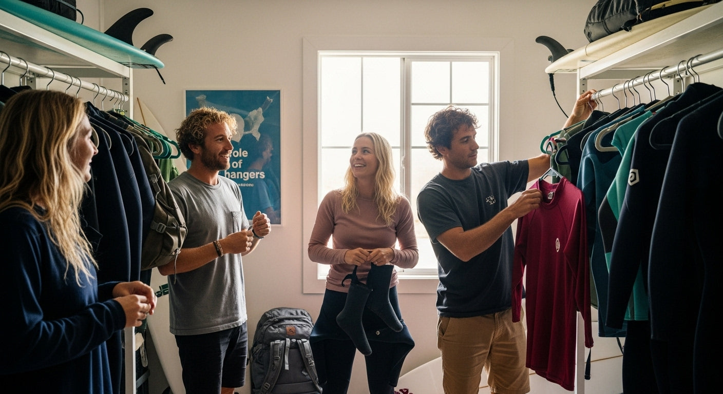 surf travel hangers storage