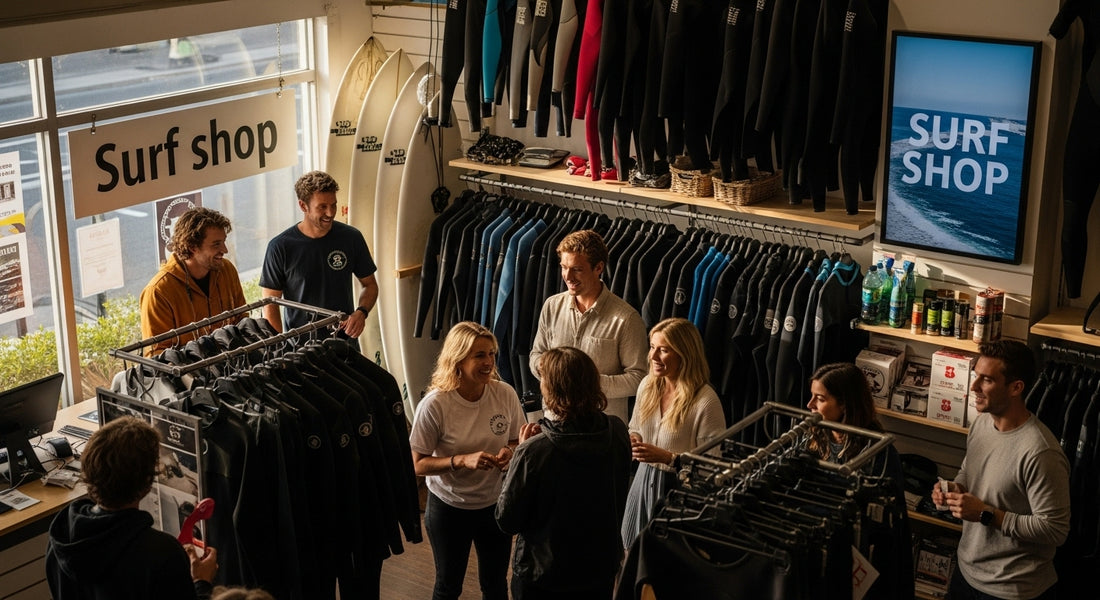 surf shop interior USA